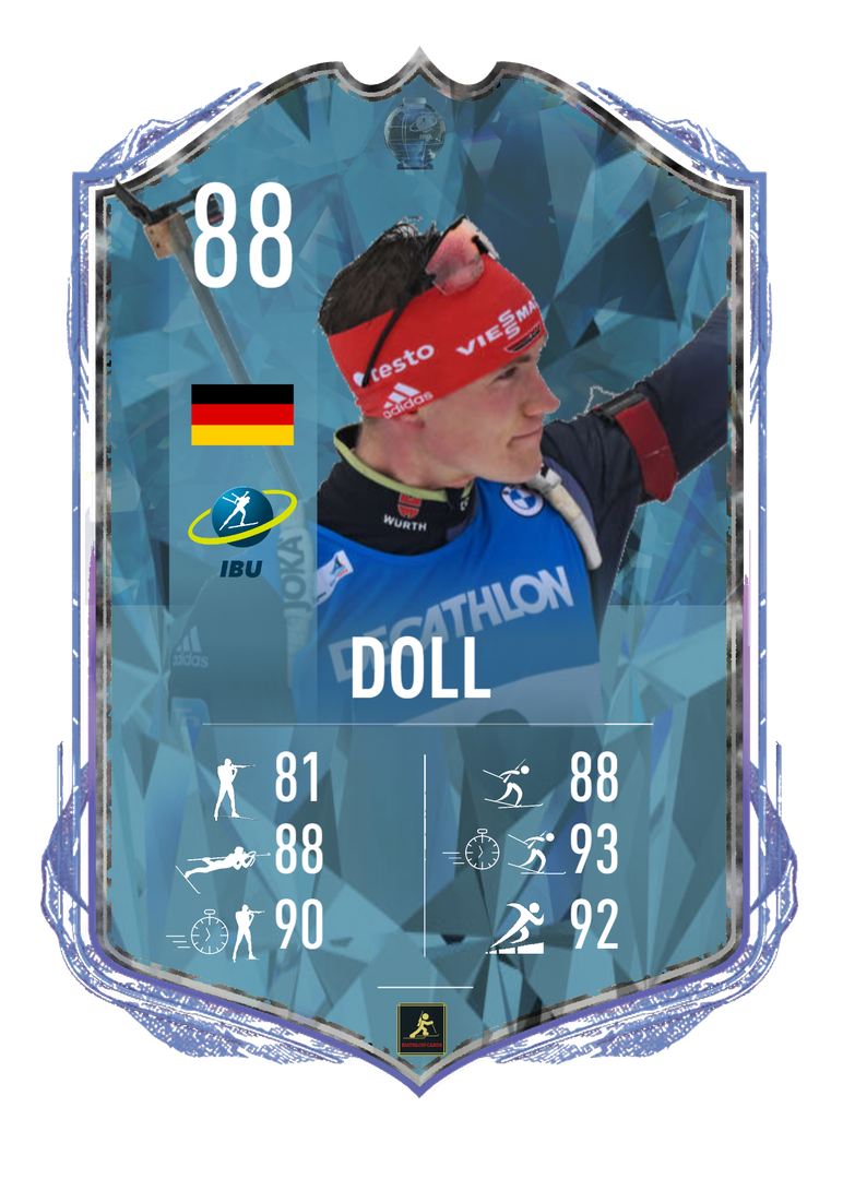 Benedikt Doll - 2023/2024 Season favorite for the crystal globes - Biathlon Cards